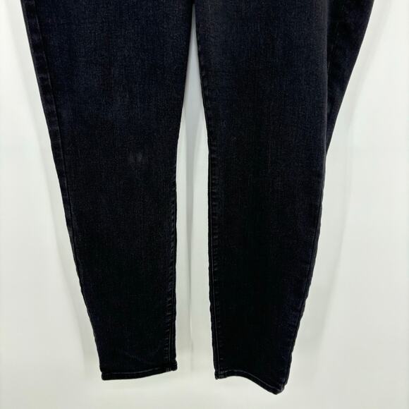 d. Jeans Womens Jeans Size 14W  Black Skinny Pull-On Grunge 90s Rocker Andro - Picture 5 of 12